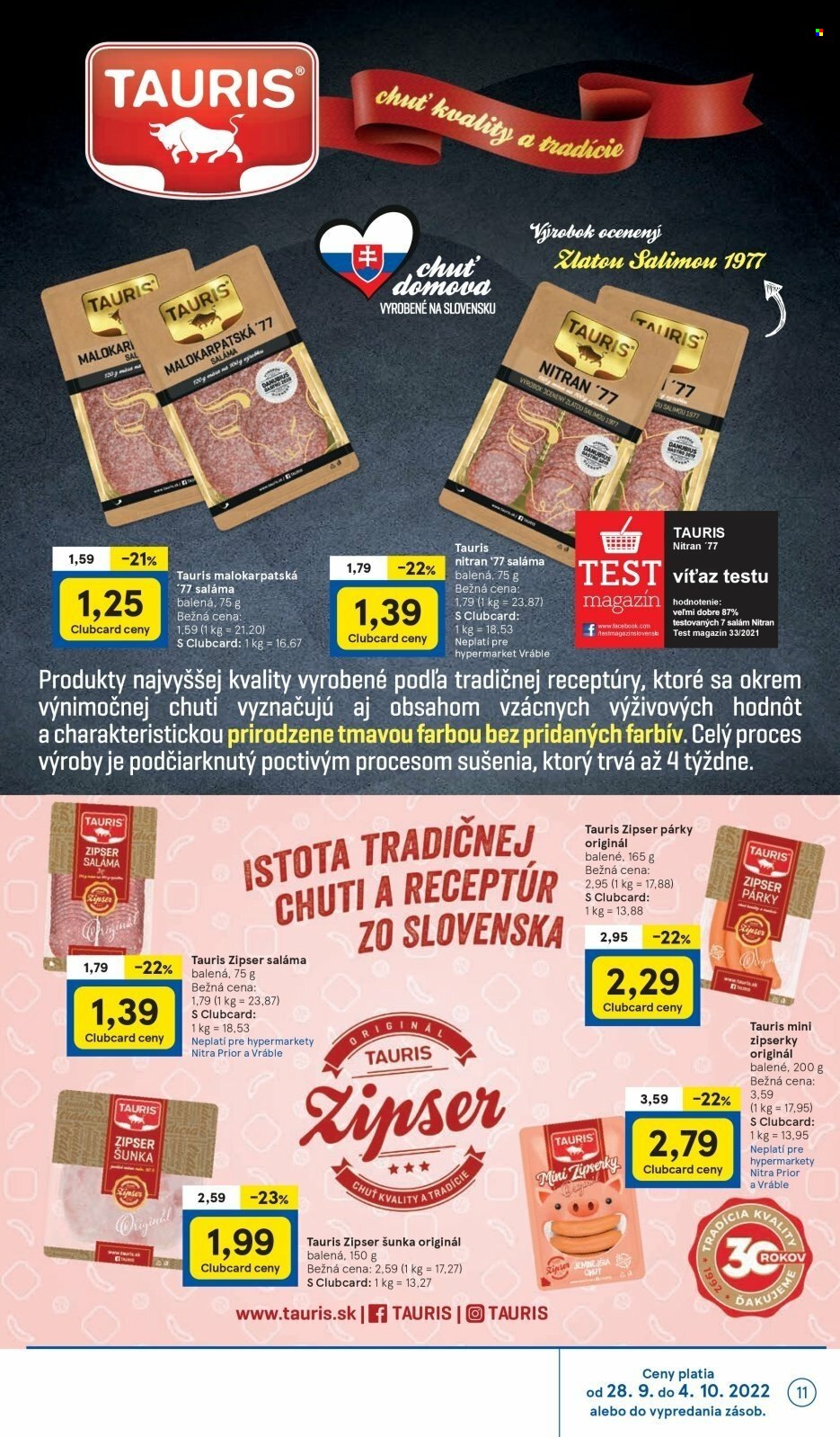 Leták TESCO - 28.9.2022 - 4.10.2022. Strana 11