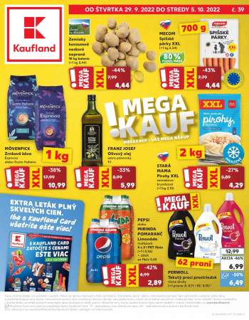 Leták Kaufland - 29.9.2022 - 5.10.2022.