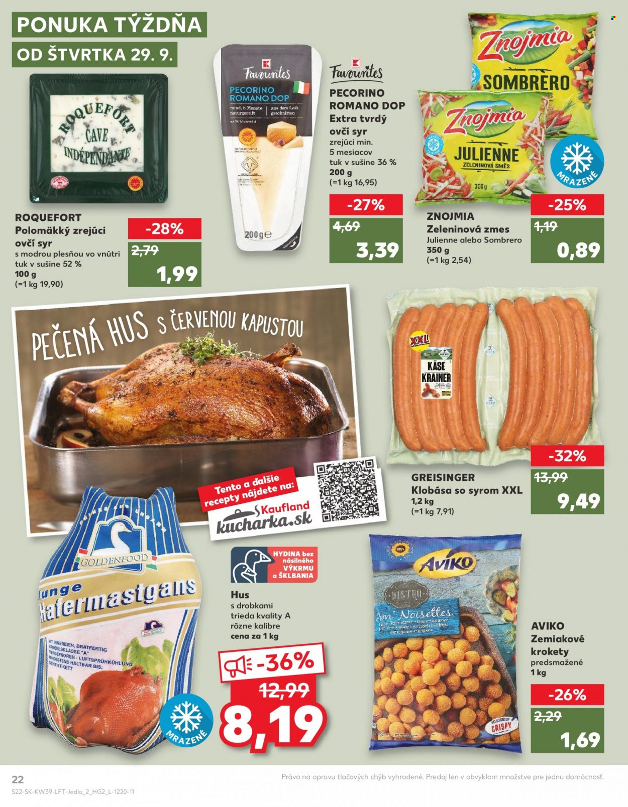 Leták Kaufland - 29.9.2022 - 5.10.2022. Strana 22