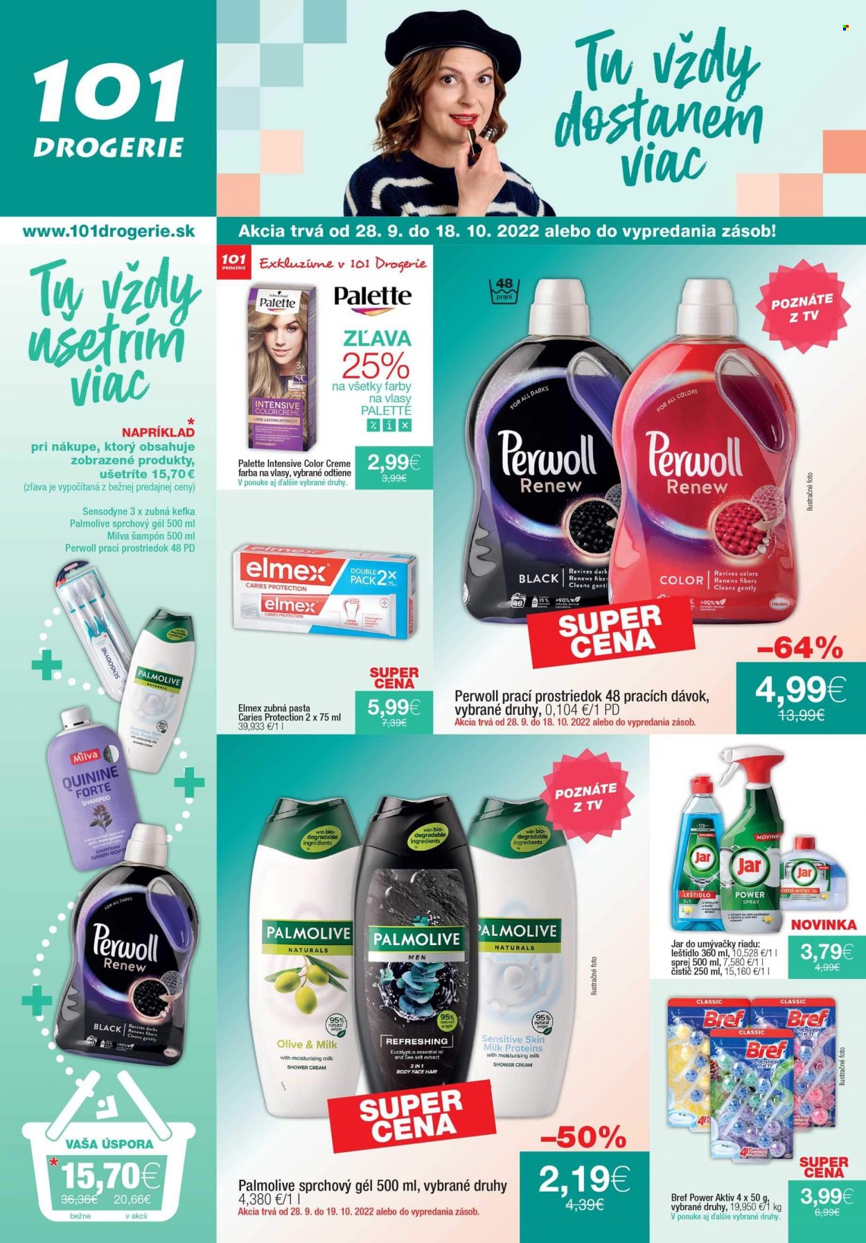Leták 101 Drogerie - 28.9.2022 - 18.10.2022. Strana 1