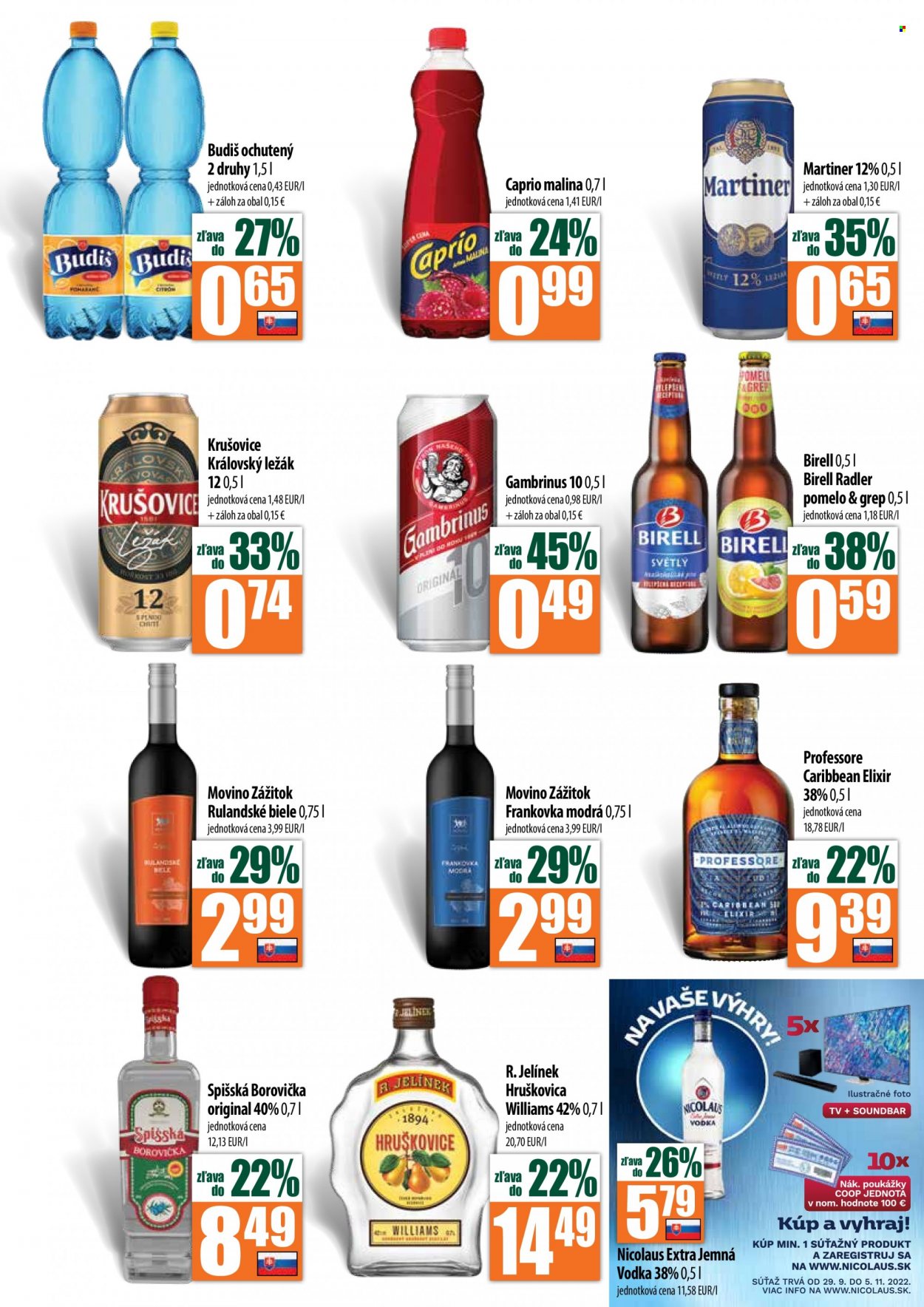 Leták COOP Jednota - 29.9.2022 - 5.10.2022. Strana 9