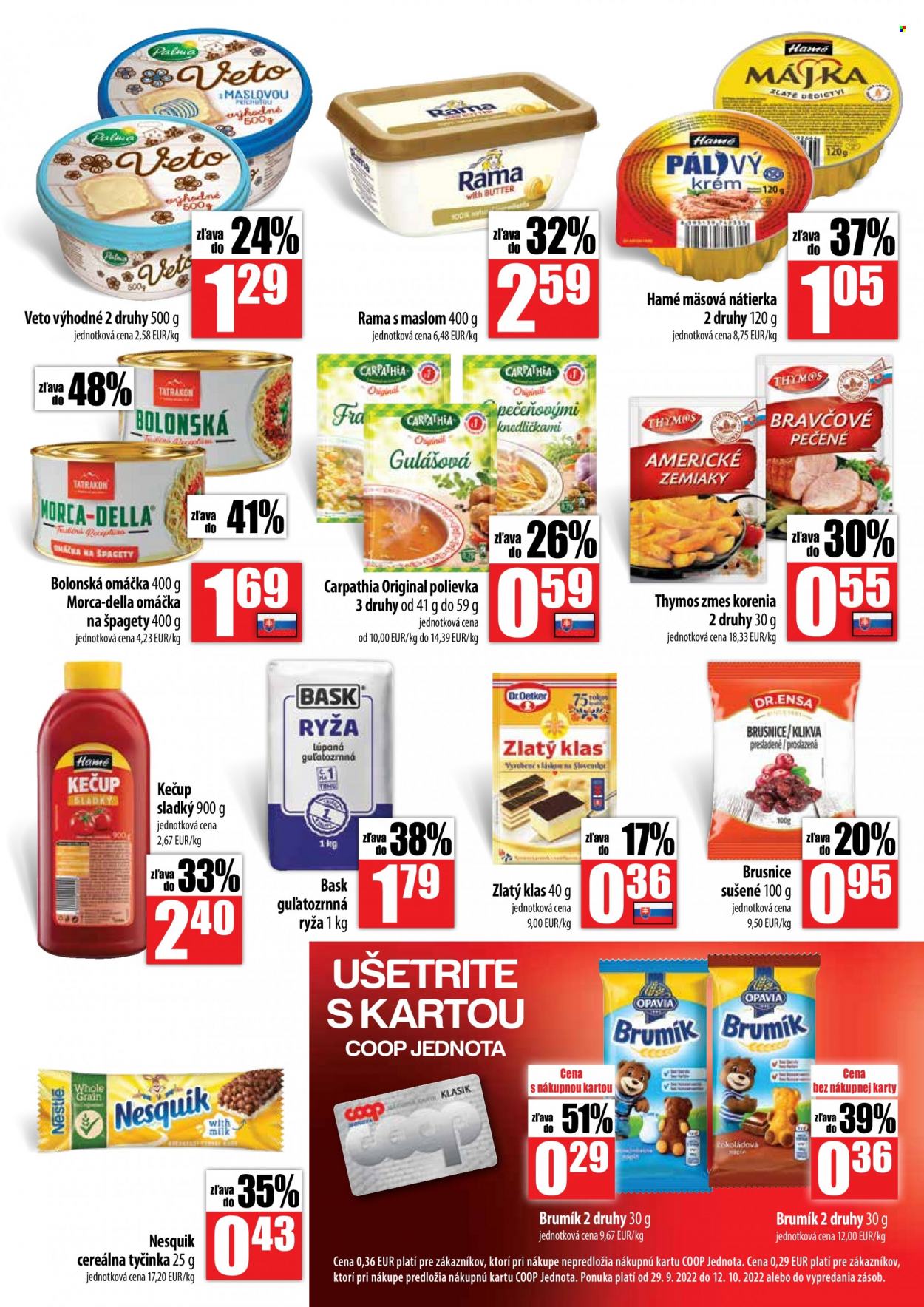 Leták COOP Jednota - 29.9.2022 - 12.10.2022. Strana 5