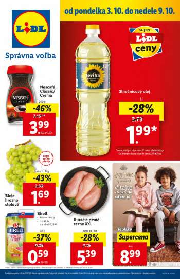 Leták Lidl - 3.10.2022 - 9.10.2022.