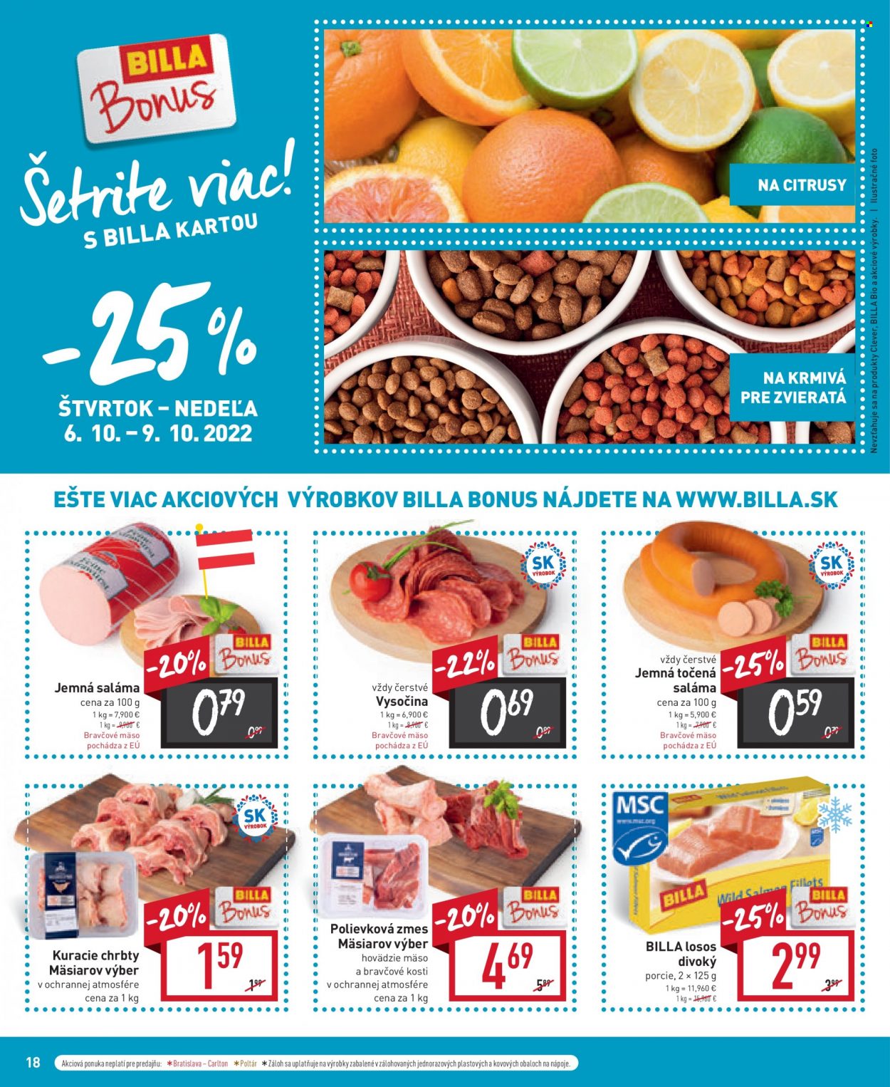 Leták Billa - 5.10.2022 - 11.10.2022. Strana 18
