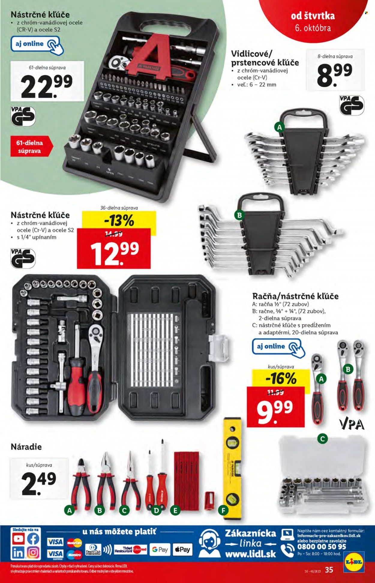 Leták Lidl - 6.10.2022 - 9.10.2022. Strana 35