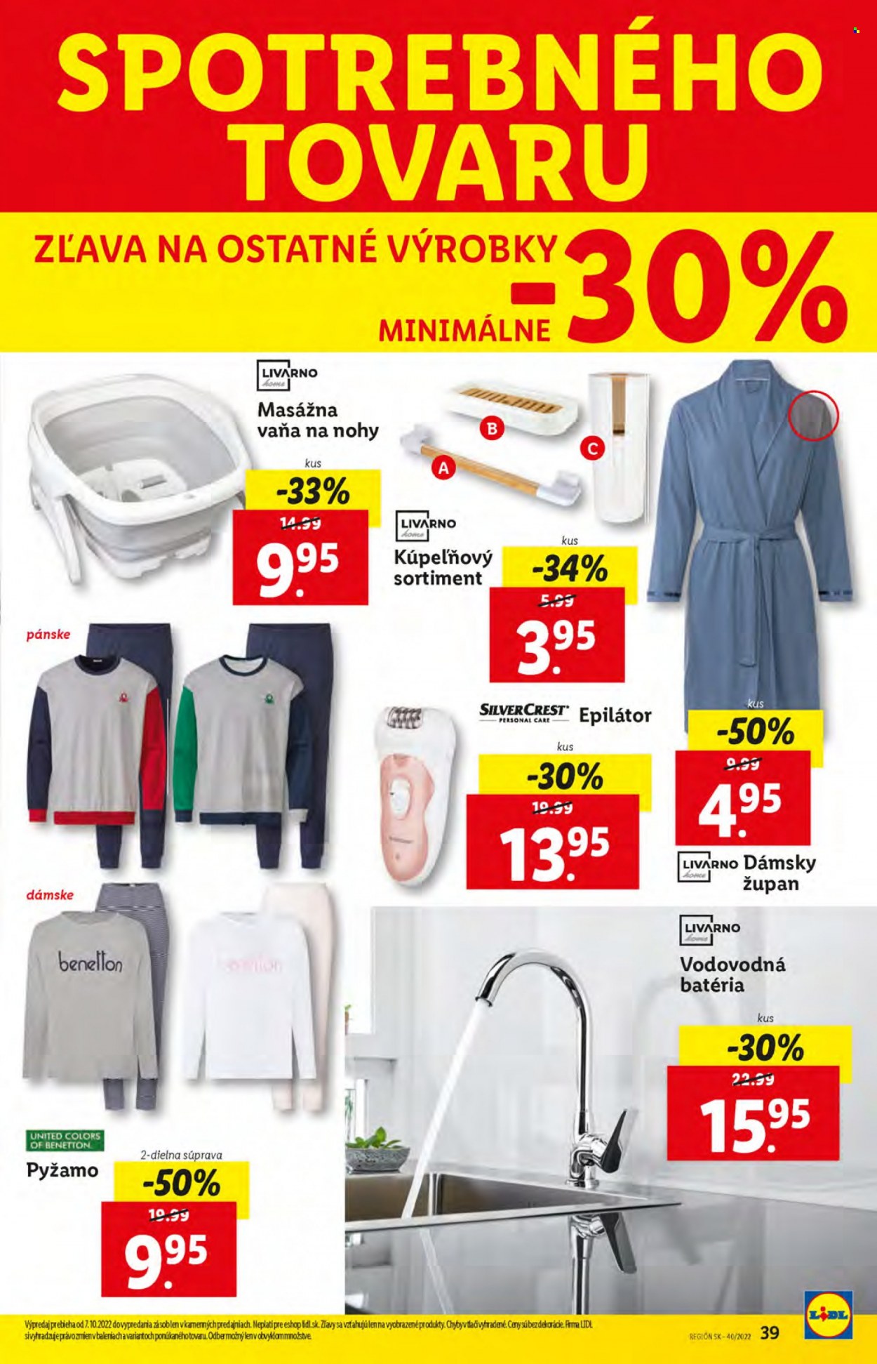 Leták Lidl - 6.10.2022 - 9.10.2022. Strana 39