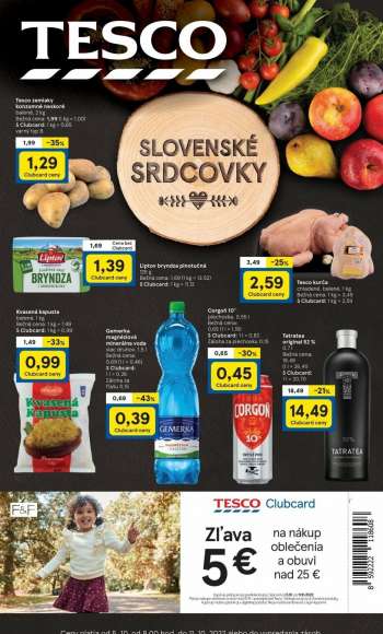 Leták TESCO - 5.10.2022 - 11.10.2022.