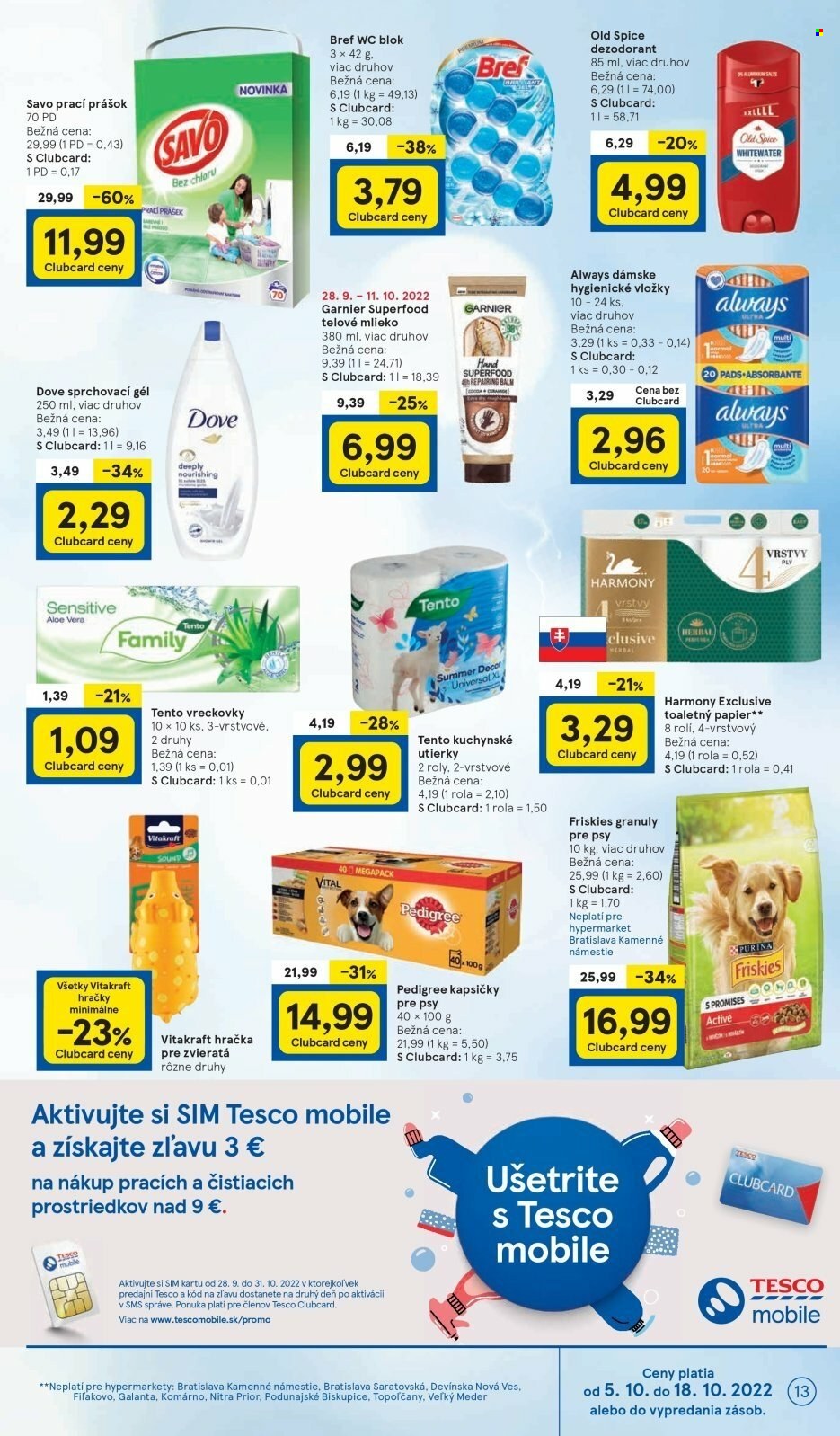 Leták TESCO - 5.10.2022 - 11.10.2022. Strana 13