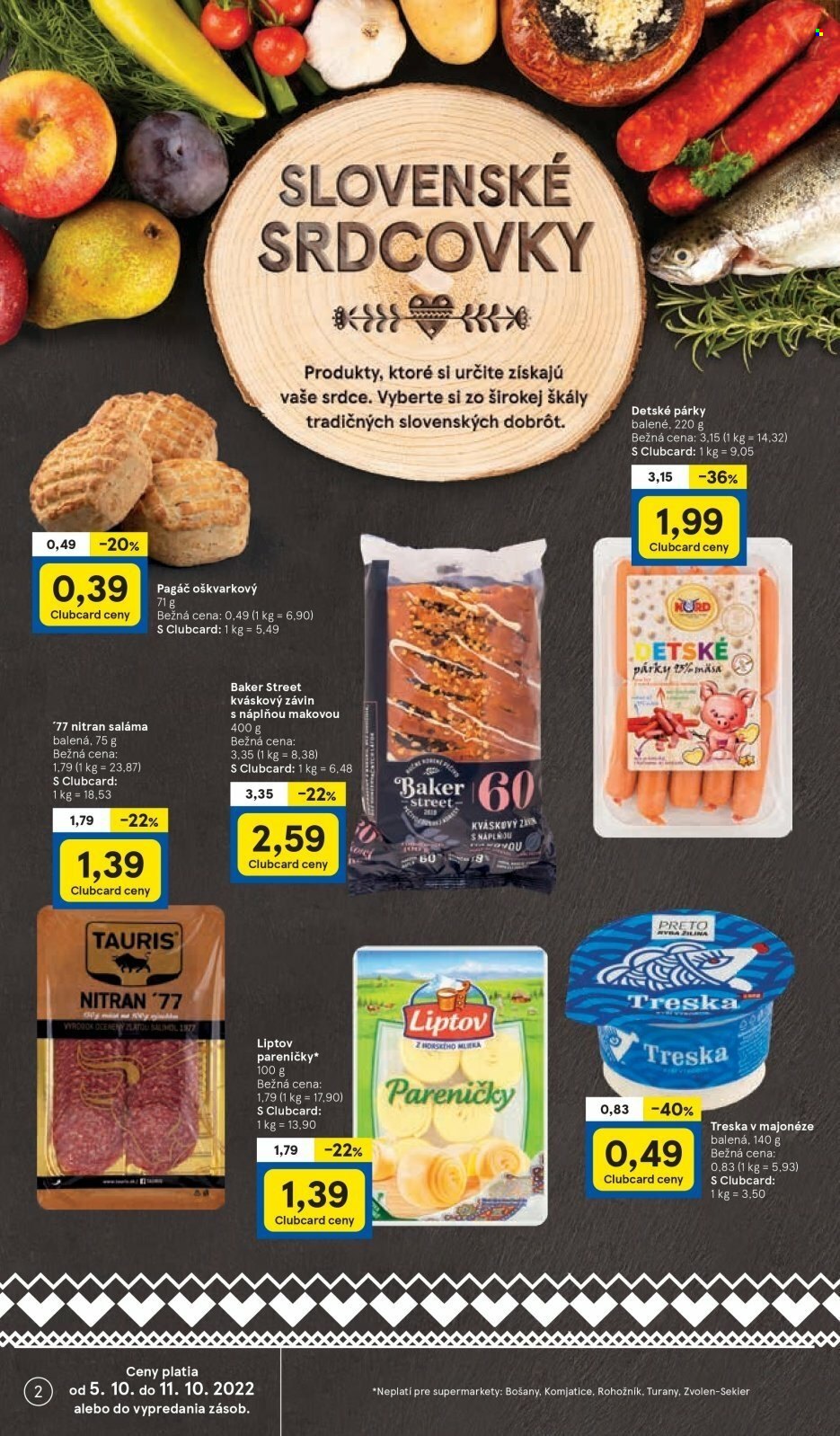 Leták TESCO supermarket - 5.10.2022 - 11.10.2022. Strana 2