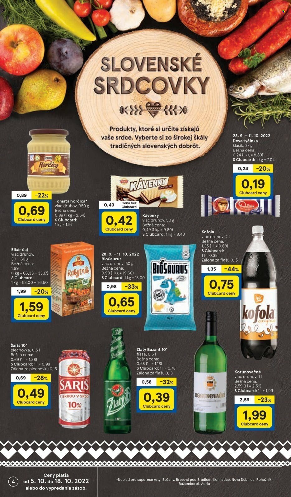 Leták TESCO supermarket - 5.10.2022 - 11.10.2022. Strana 4