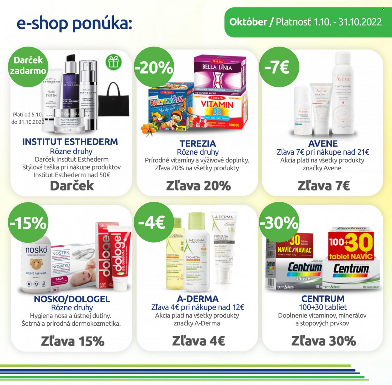 Leták BENU Lekáreň - 1.10.2022 - 31.10.2022. Strana 2
