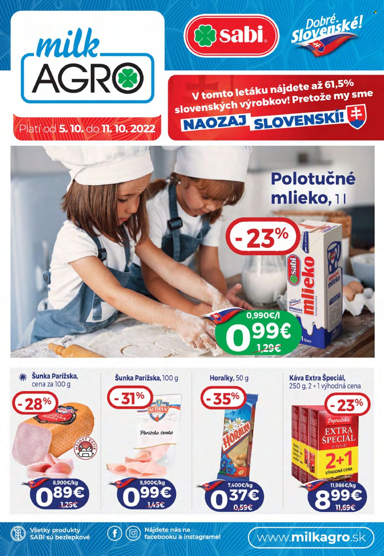 Leták Milk AGRO - 5.10.2022 - 11.10.2022. Strana 1