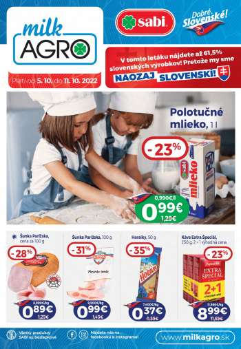 Leták Milk AGRO - 5.10.2022 - 11.10.2022.