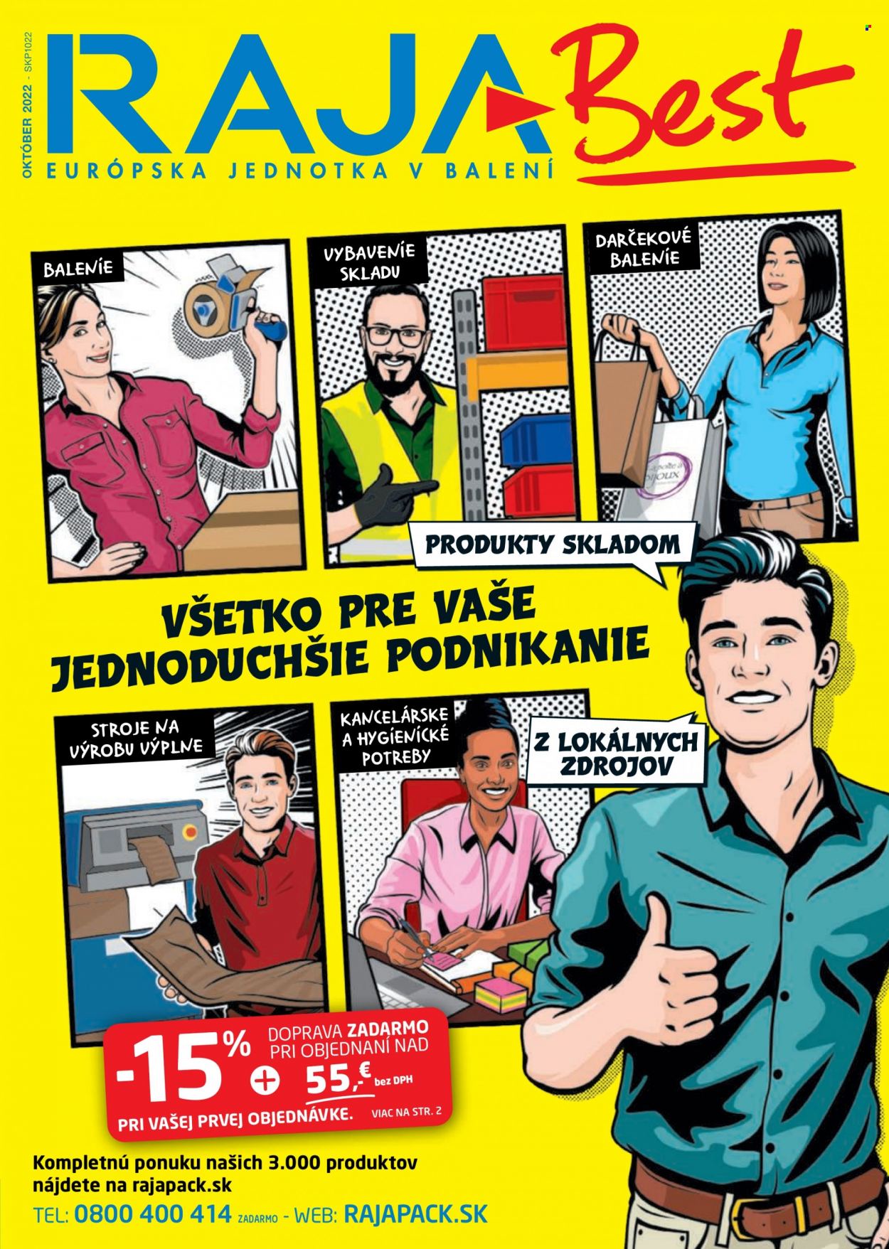 Leták RAJA - 1.10.2022 - 31.10.2022. Strana 1