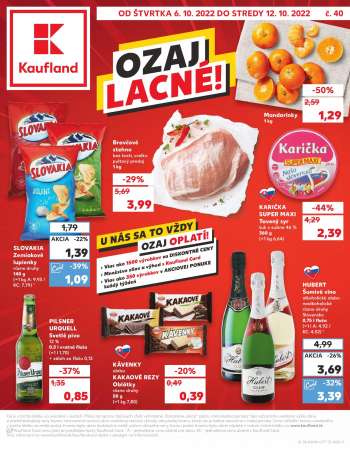 Leták Kaufland - 6.10.2022 - 12.10.2022.