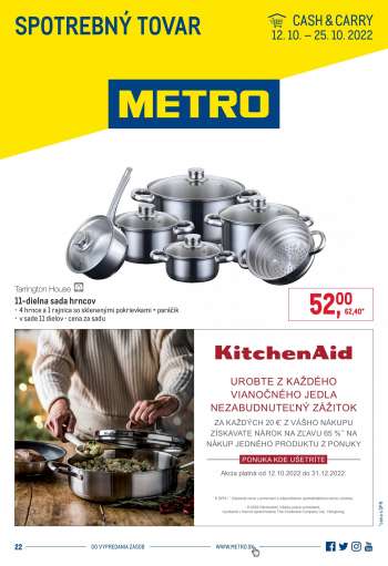 Leták Metro - 12.10.2022 - 25.10.2022.