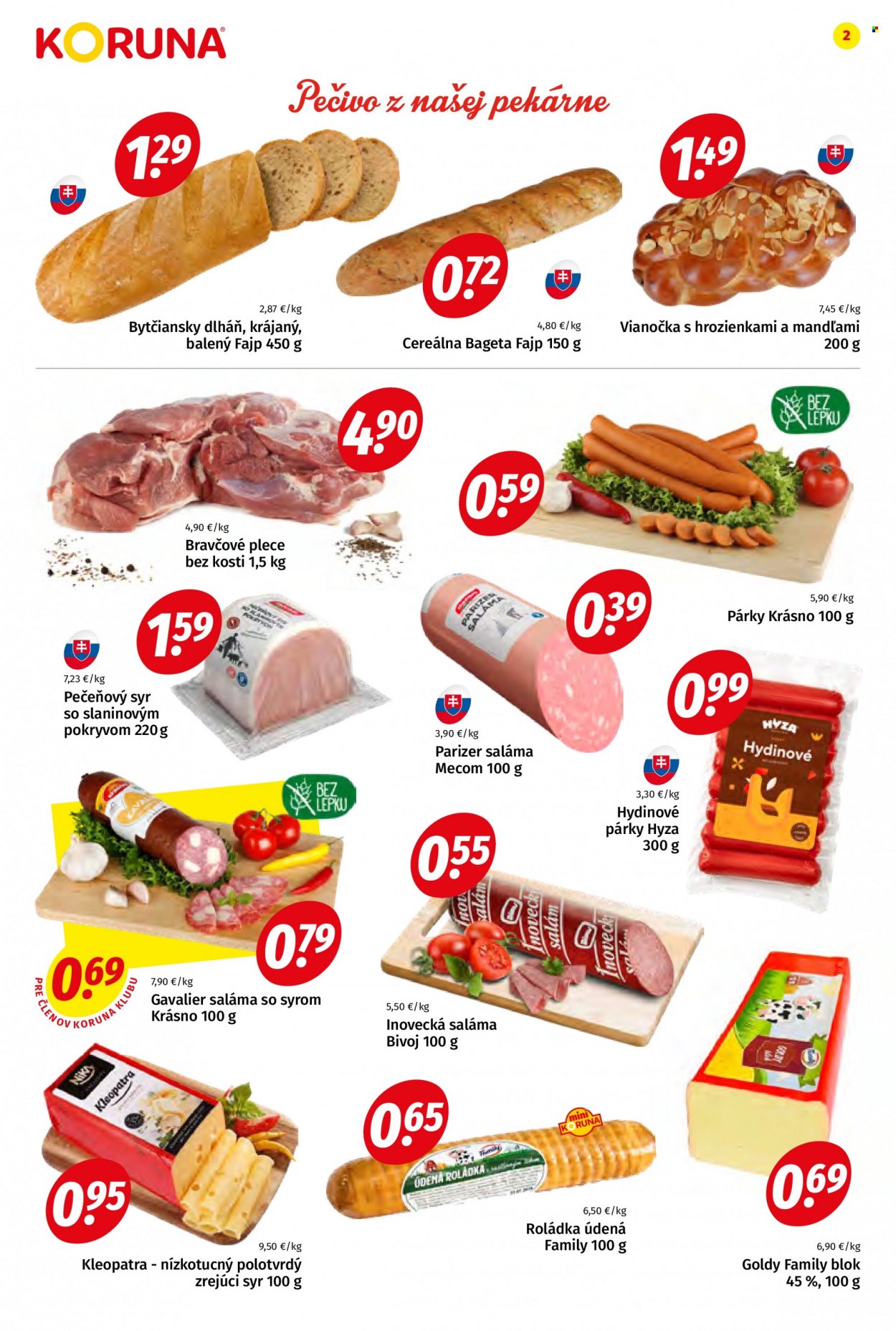 Leták Potraviny KORUNA - 7.10.2022 - 19.10.2022. Strana 2