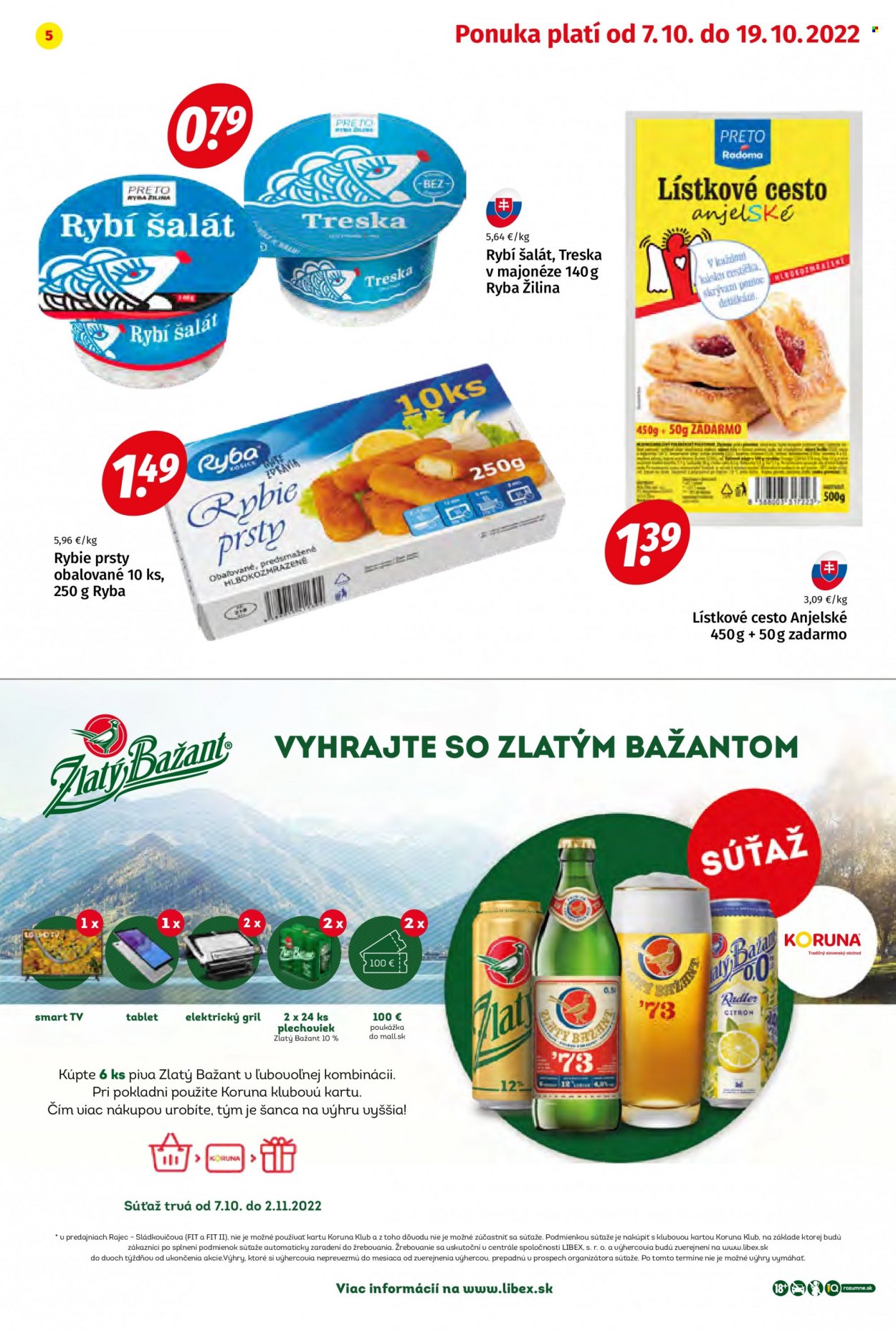 Leták Potraviny KORUNA - 7.10.2022 - 19.10.2022. Strana 5