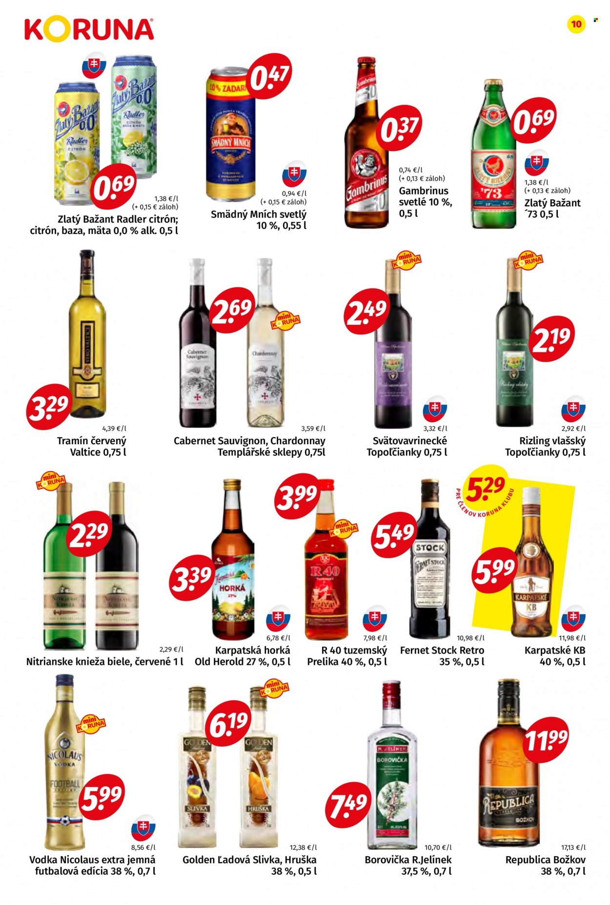 Leták Potraviny KORUNA - 7.10.2022 - 19.10.2022. Strana 10