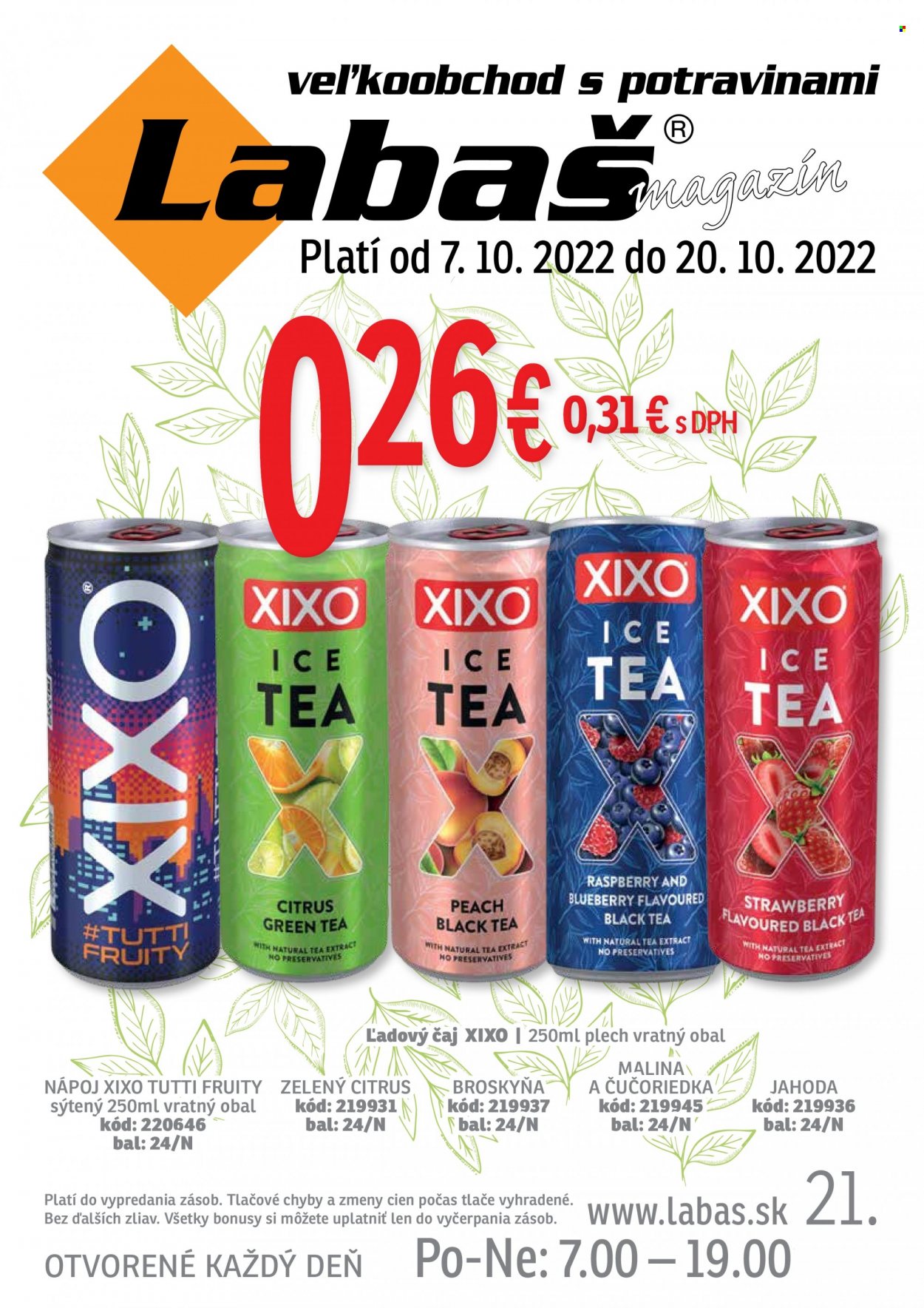 Leták Labaš - 7.10.2022 - 20.10.2022. Strana 1