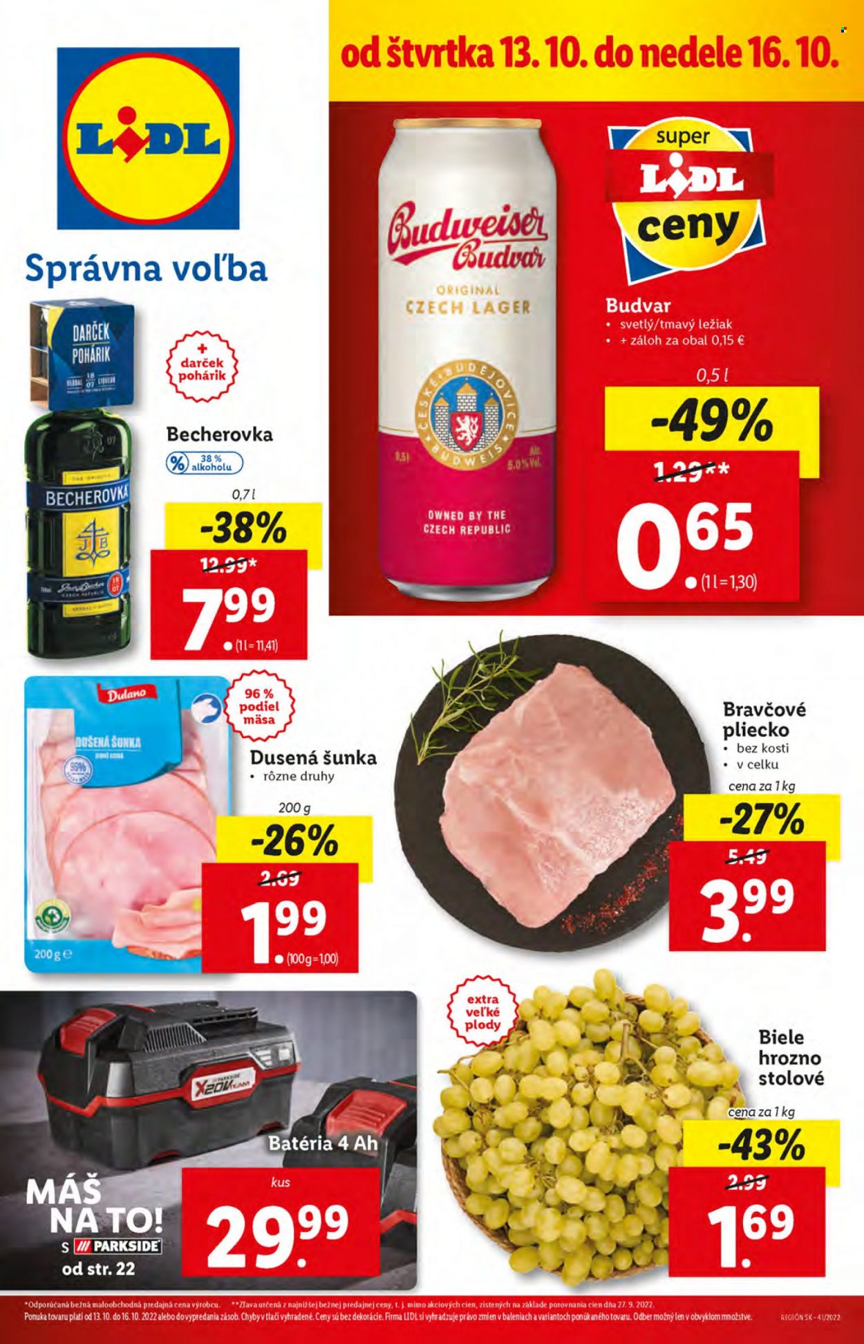 Leták Lidl - 13.10.2022 - 16.10.2022. Strana 1
