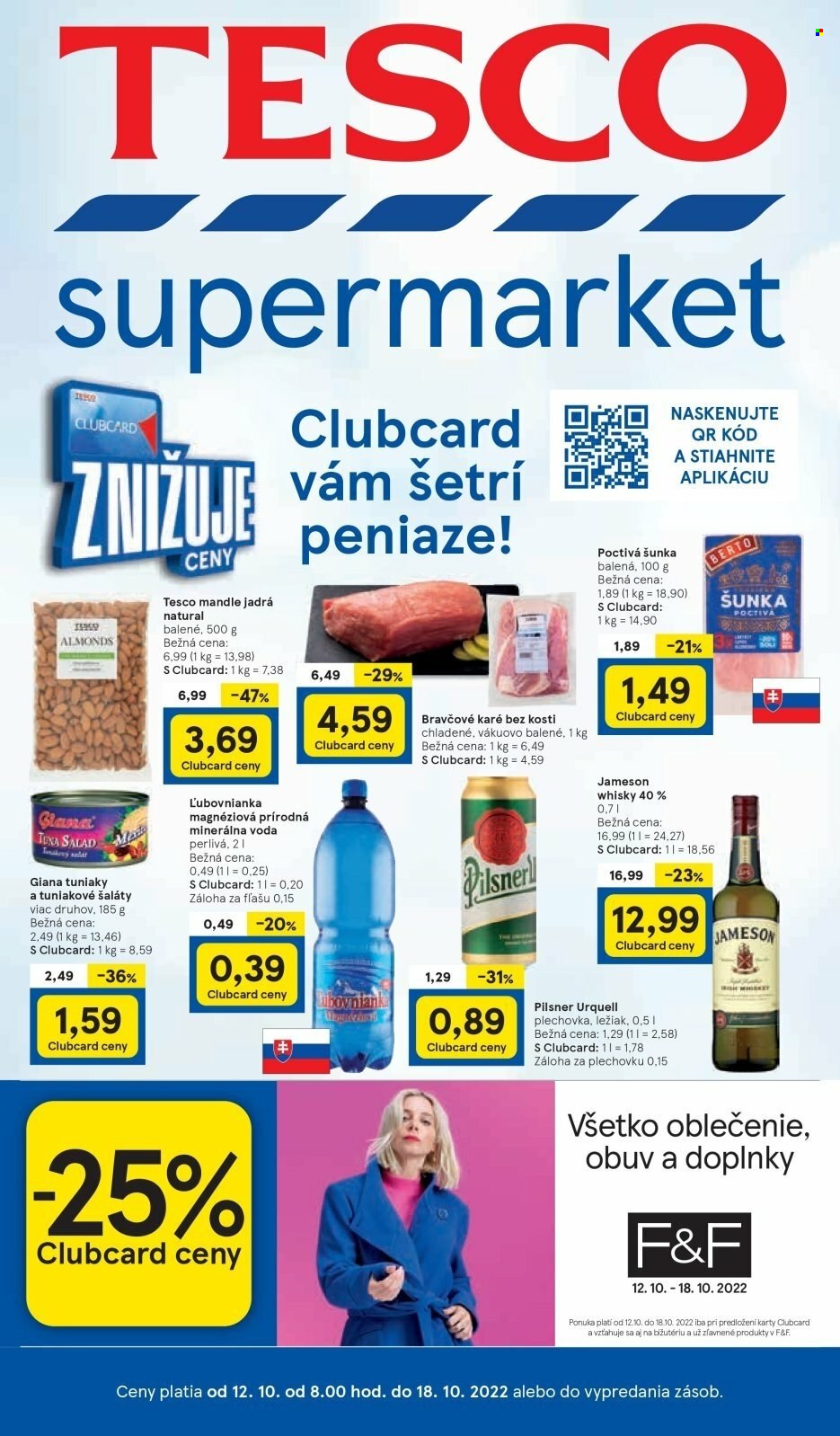 Leták TESCO supermarket - 12.10.2022 - 18.10.2022. Strana 1