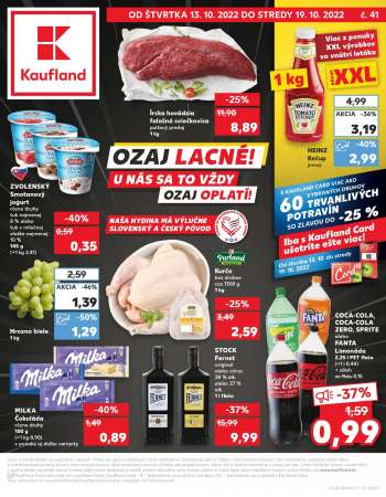 Leták Kaufland - 13.10.2022 - 19.10.2022.