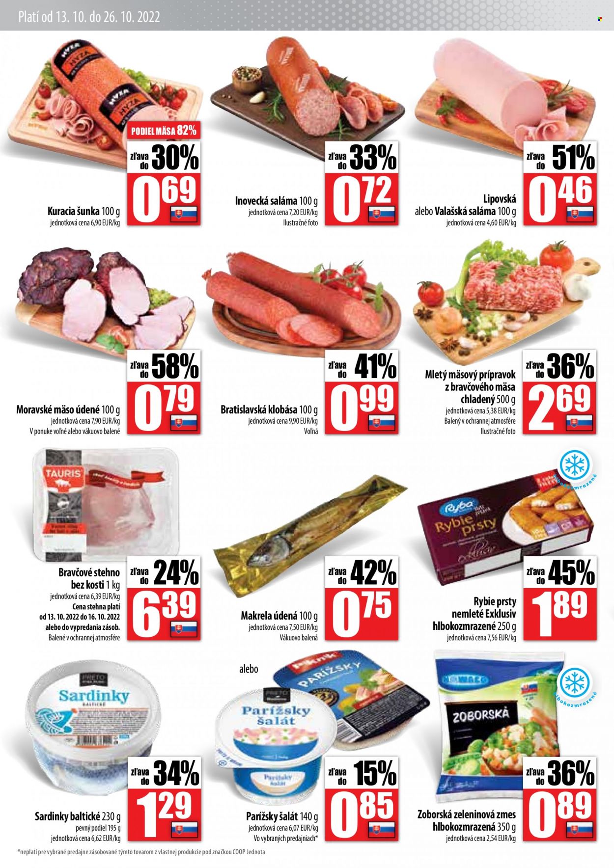 Leták COOP Jednota - 13.10.2022 - 26.10.2022. Strana 2
