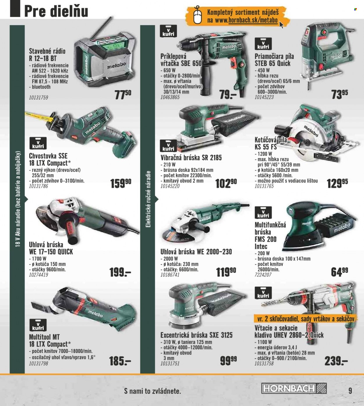 Leták Hornbach - 7.10.2022 - 7.11.2022. Strana 9
