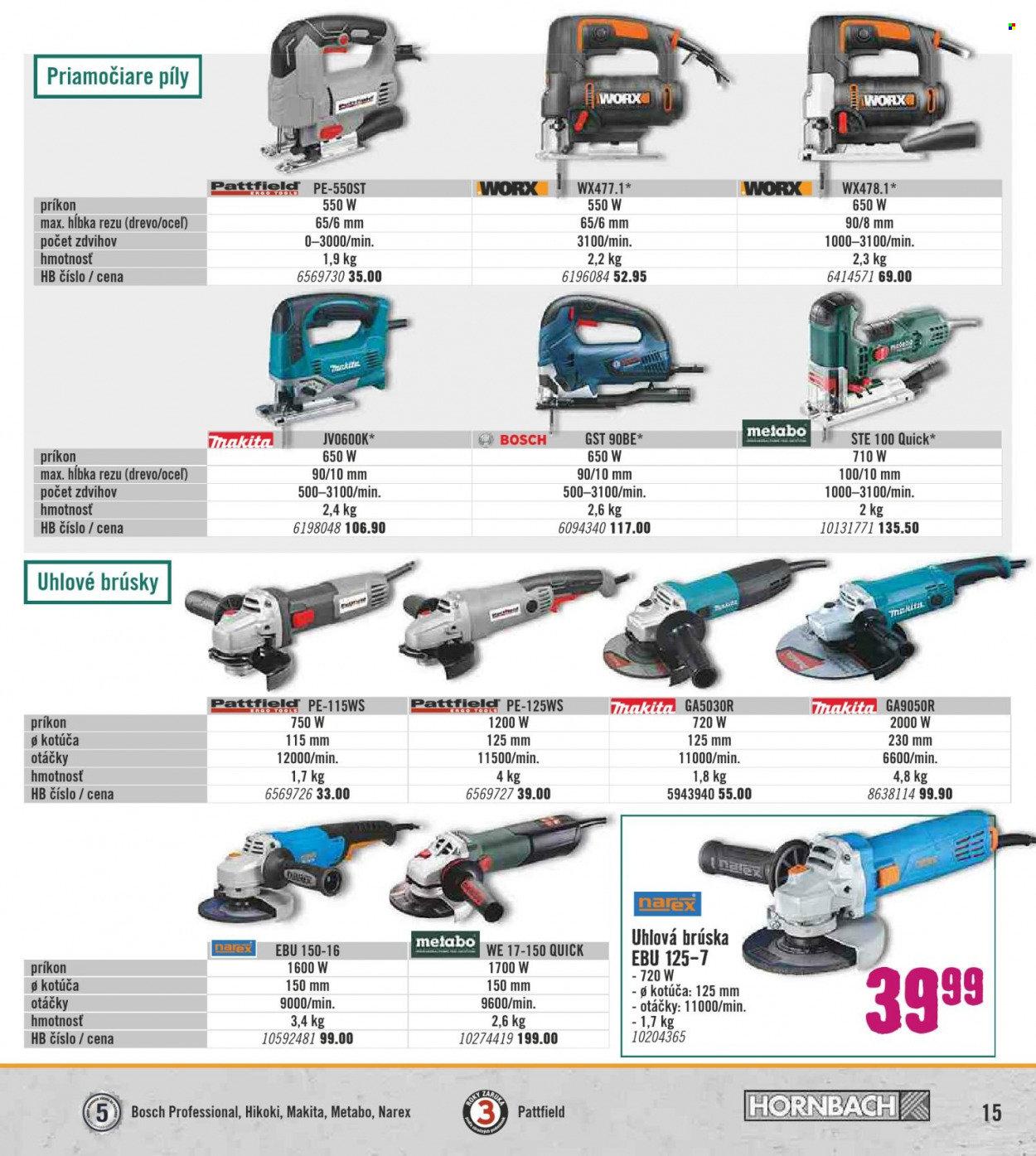 Leták Hornbach - 7.10.2022 - 7.11.2022. Strana 15