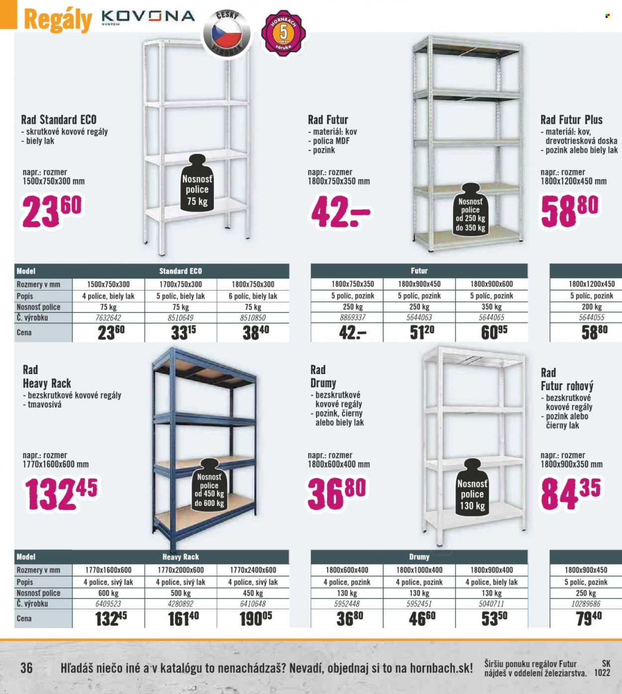 Leták Hornbach - 7.10.2022 - 7.11.2022. Strana 36