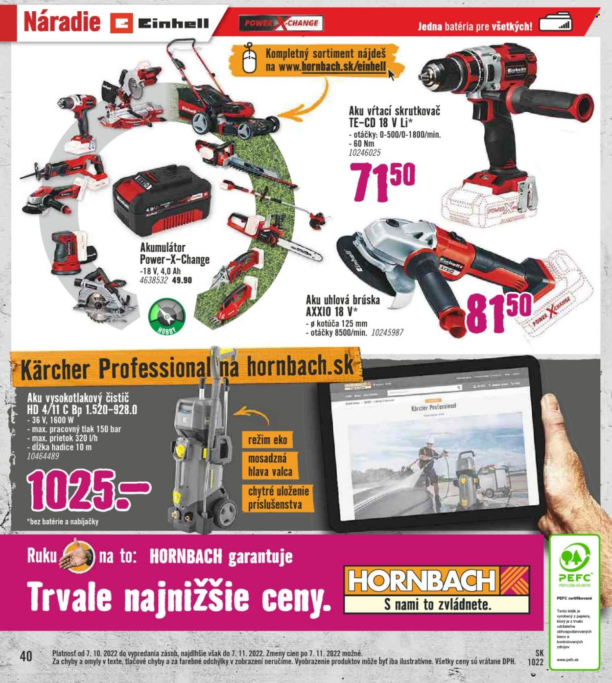 Leták Hornbach - 7.10.2022 - 7.11.2022. Strana 40