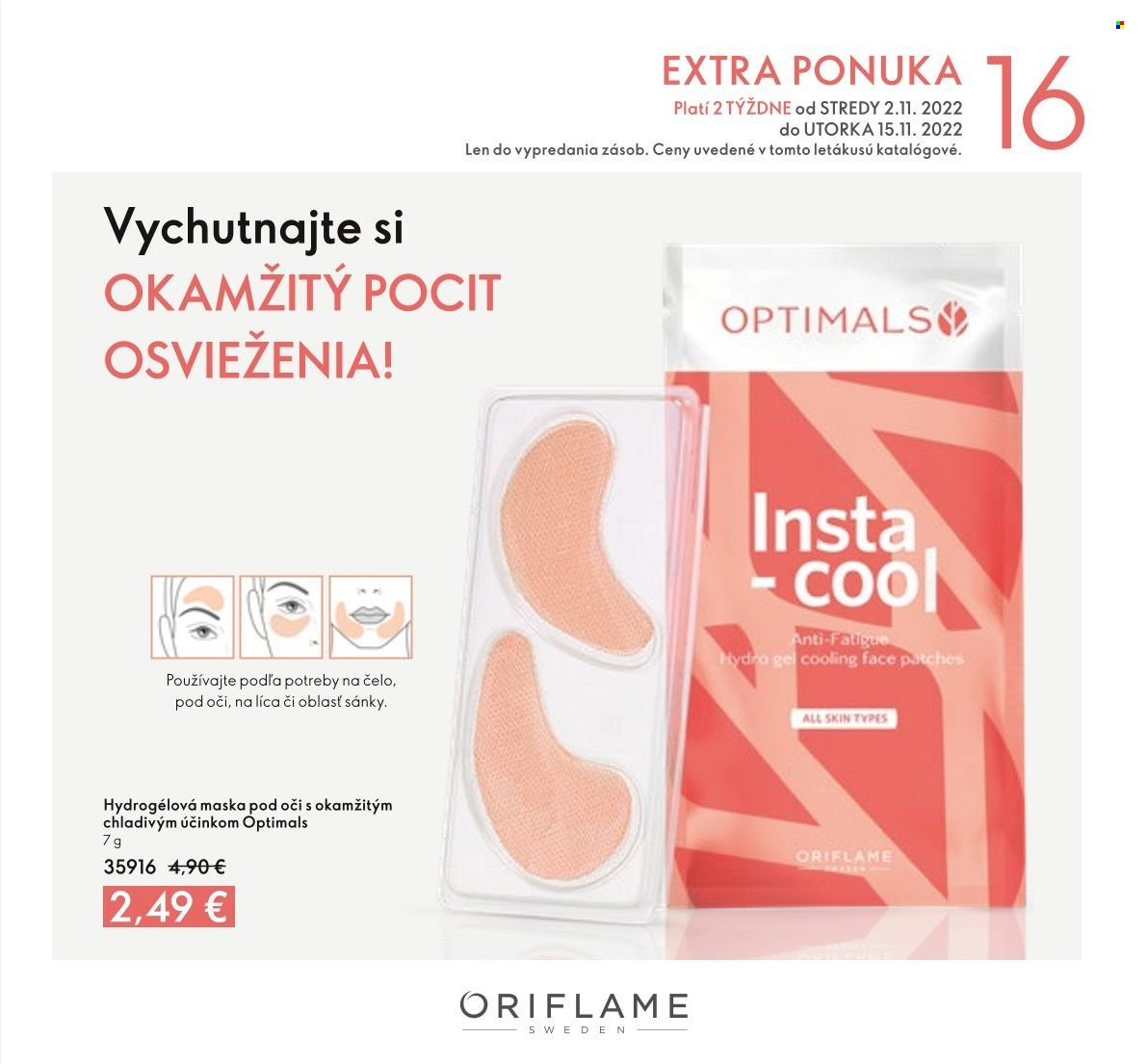 Leták Oriflame - 2.11.2022 - 15.11.2022. Strana 1