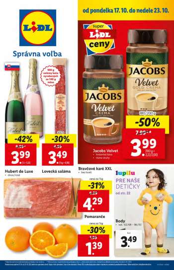 Leták Lidl - 17.10.2022 - 23.10.2022.