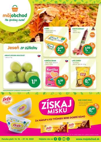 Leták Môj obchod - 14.10.2022 - 27.10.2022.