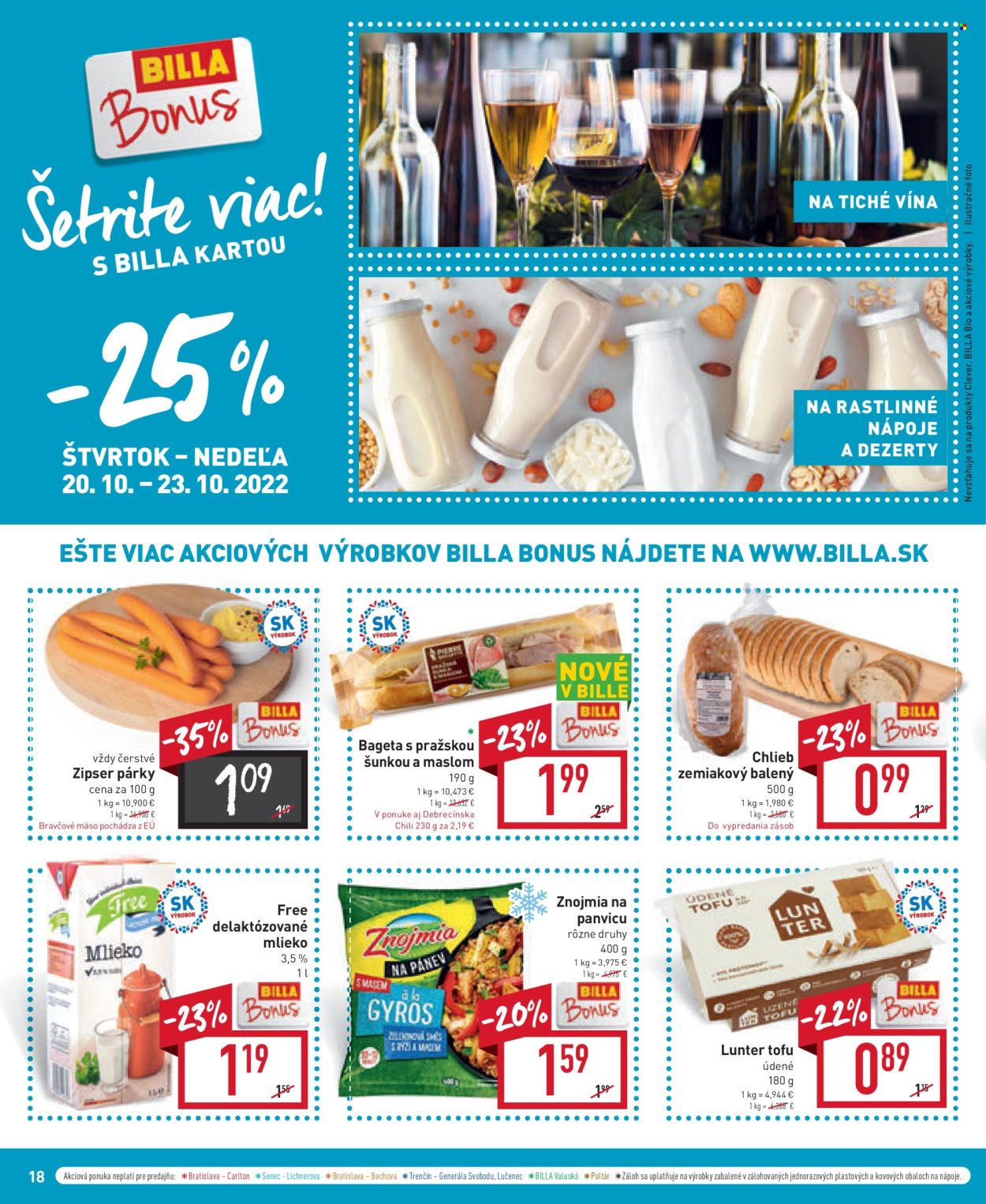 Leták Billa - 19.10.2022 - 25.10.2022. Strana 20