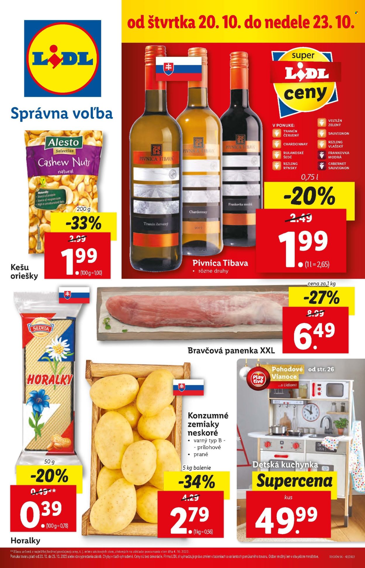 Leták Lidl - 20.10.2022 - 23.10.2022. Strana 1