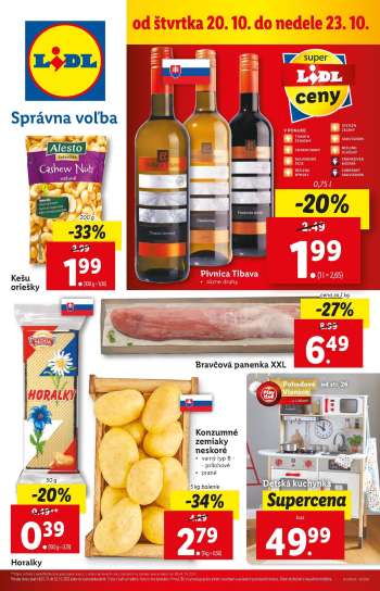 Leták Lidl - 20.10.2022 - 23.10.2022.