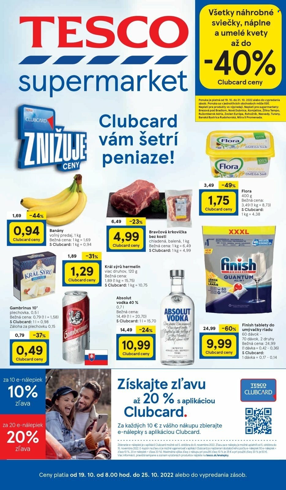 Leták TESCO supermarket - 19.10.2022 - 25.10.2022. Strana 1