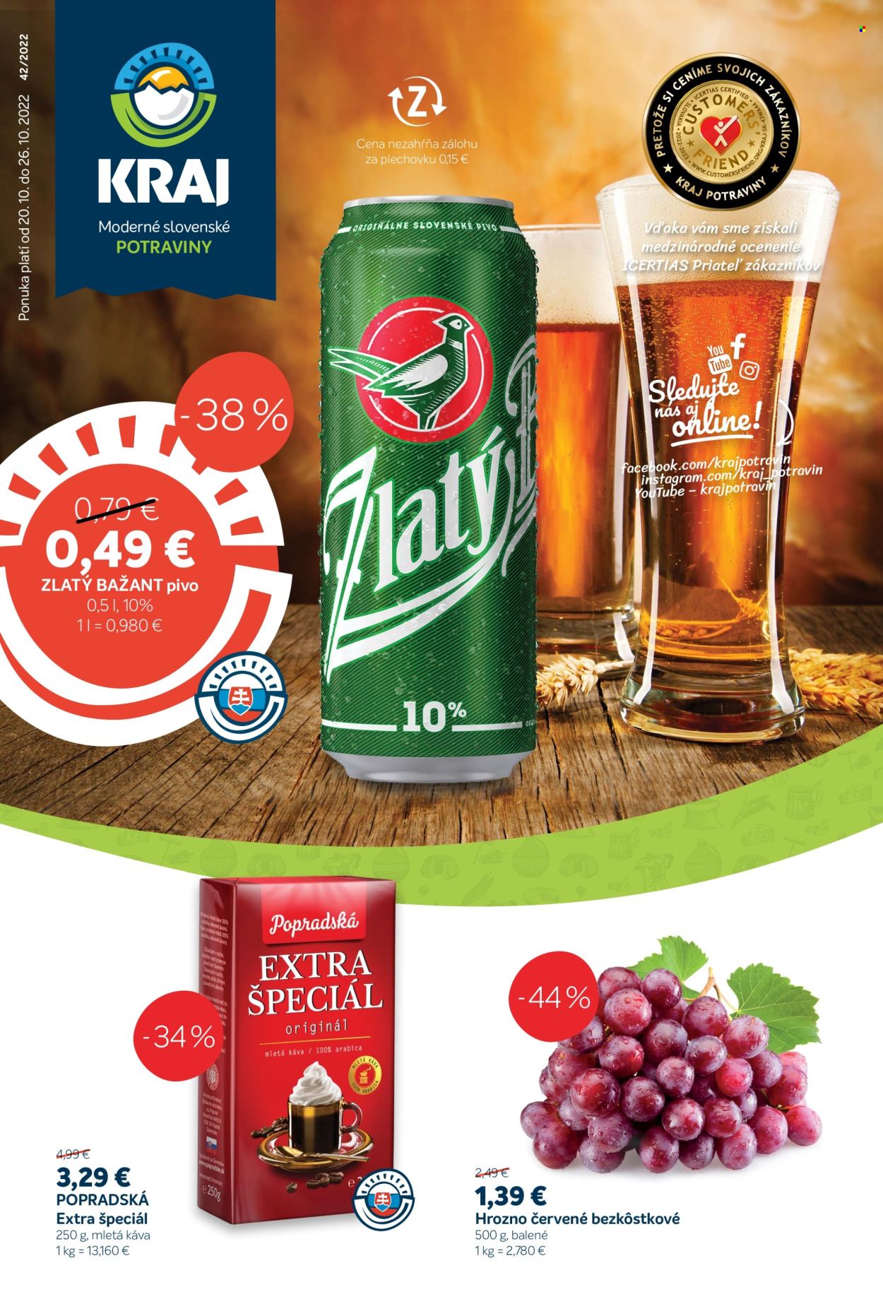 Leták Kraj - 20.10.2022 - 26.10.2022. Strana 1