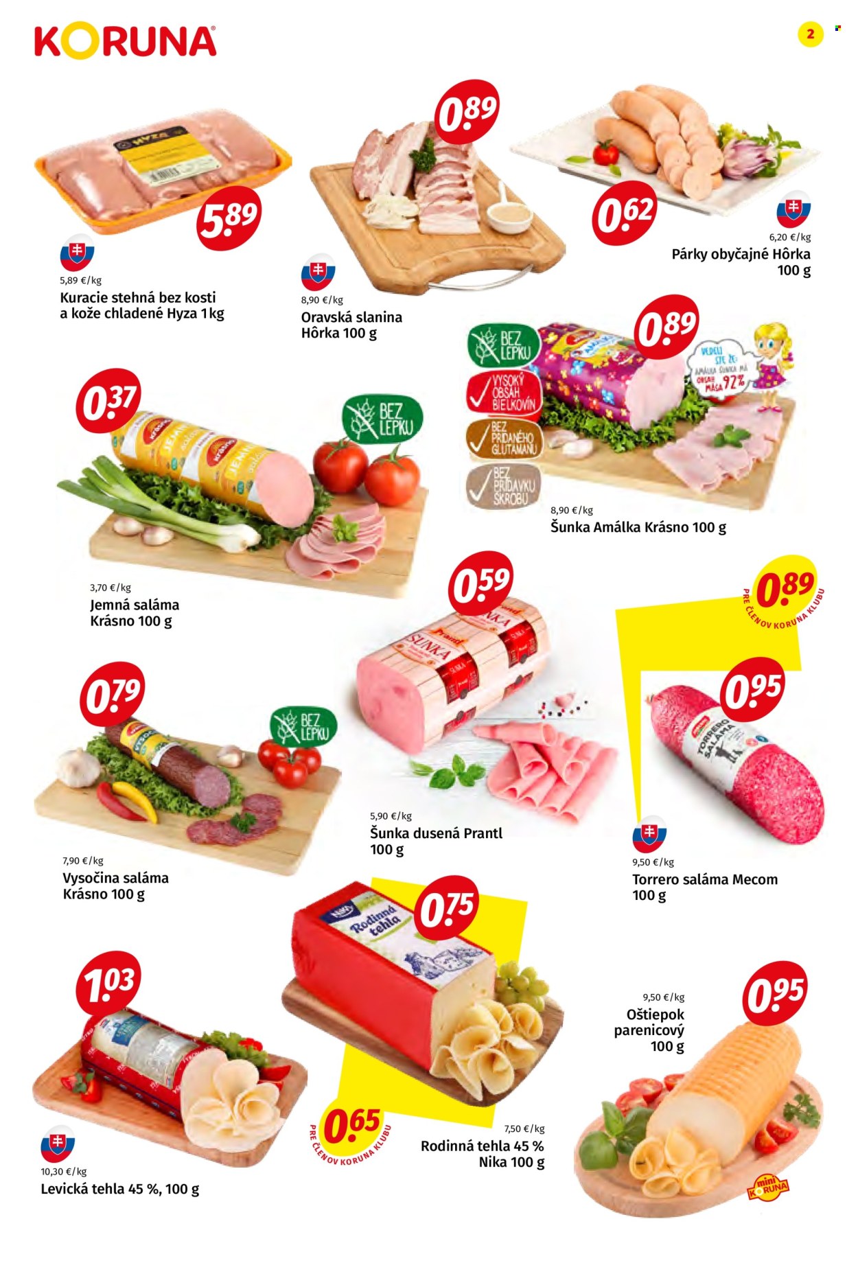 Leták Potraviny KORUNA - 21.10.2022 - 2.11.2022. Strana 2