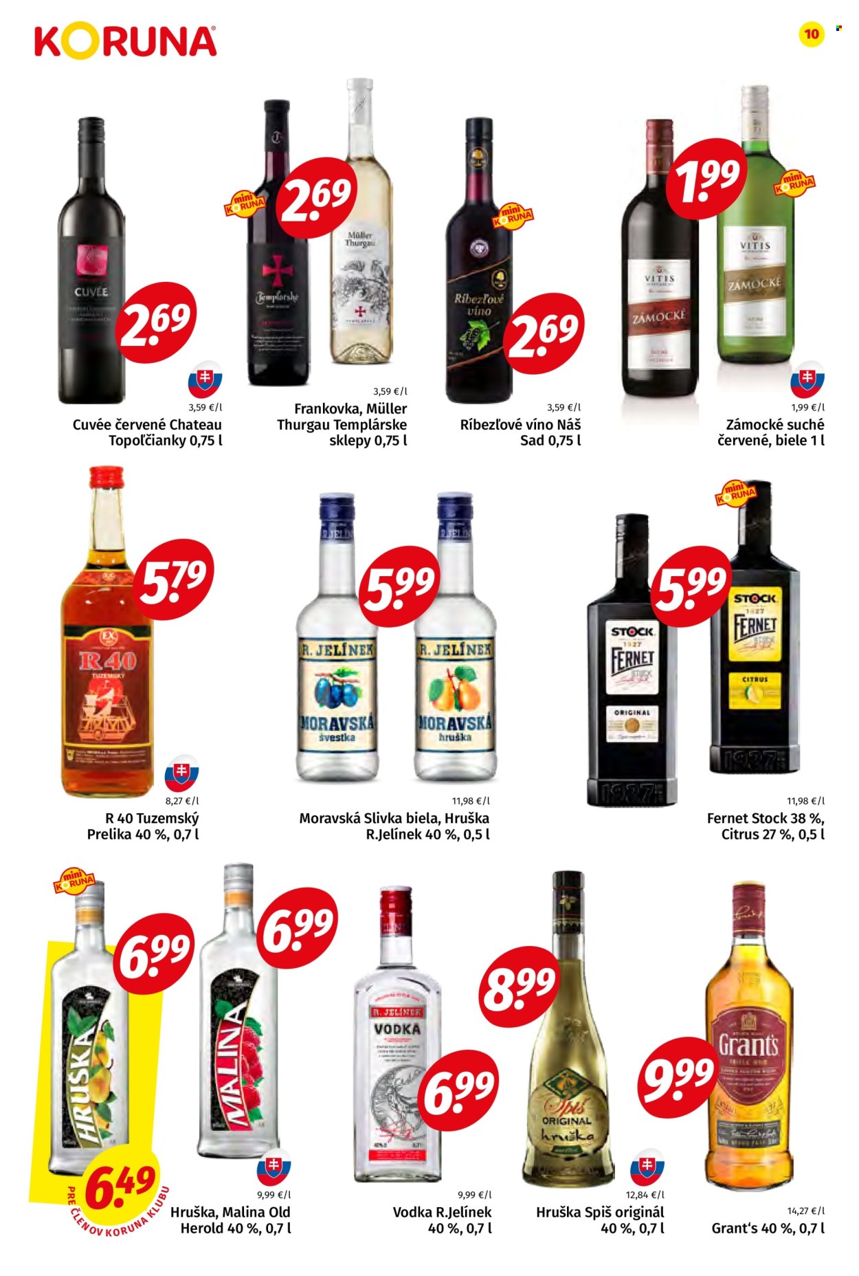 Leták Potraviny KORUNA - 21.10.2022 - 2.11.2022. Strana 10