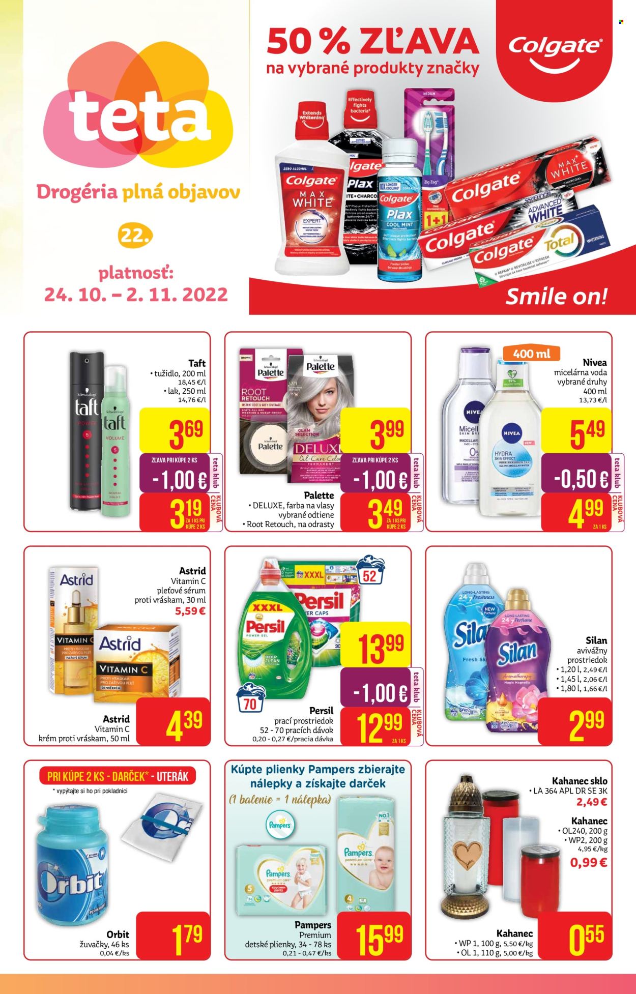 Leták Teta drogerie - 24.10.2022 - 2.11.2022. Strana 1
