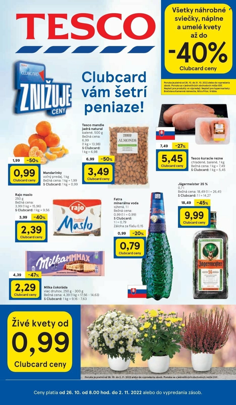 Leták TESCO - 26.10.2022 - 2.11.2022. Strana 1