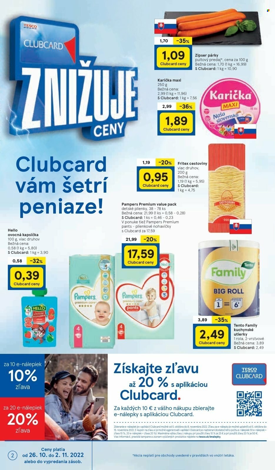Leták TESCO - 26.10.2022 - 2.11.2022. Strana 2