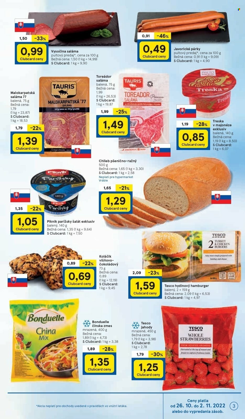 Leták TESCO - 26.10.2022 - 2.11.2022. Strana 3