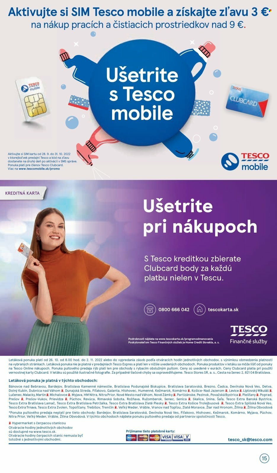 Leták TESCO - 26.10.2022 - 2.11.2022. Strana 15
