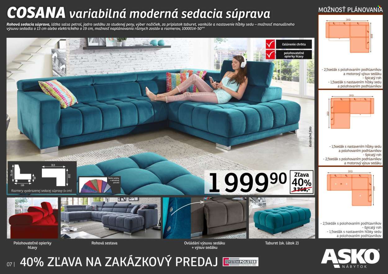 Leták Asko Nábytok - 17.10.2022 - 31.10.2022. Strana 7