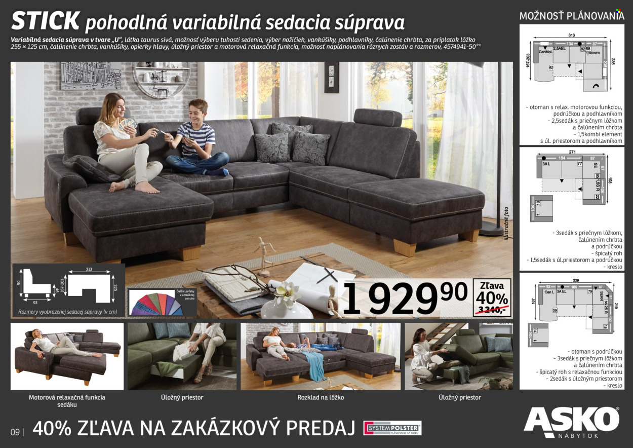 Leták Asko Nábytok - 17.10.2022 - 31.10.2022. Strana 9