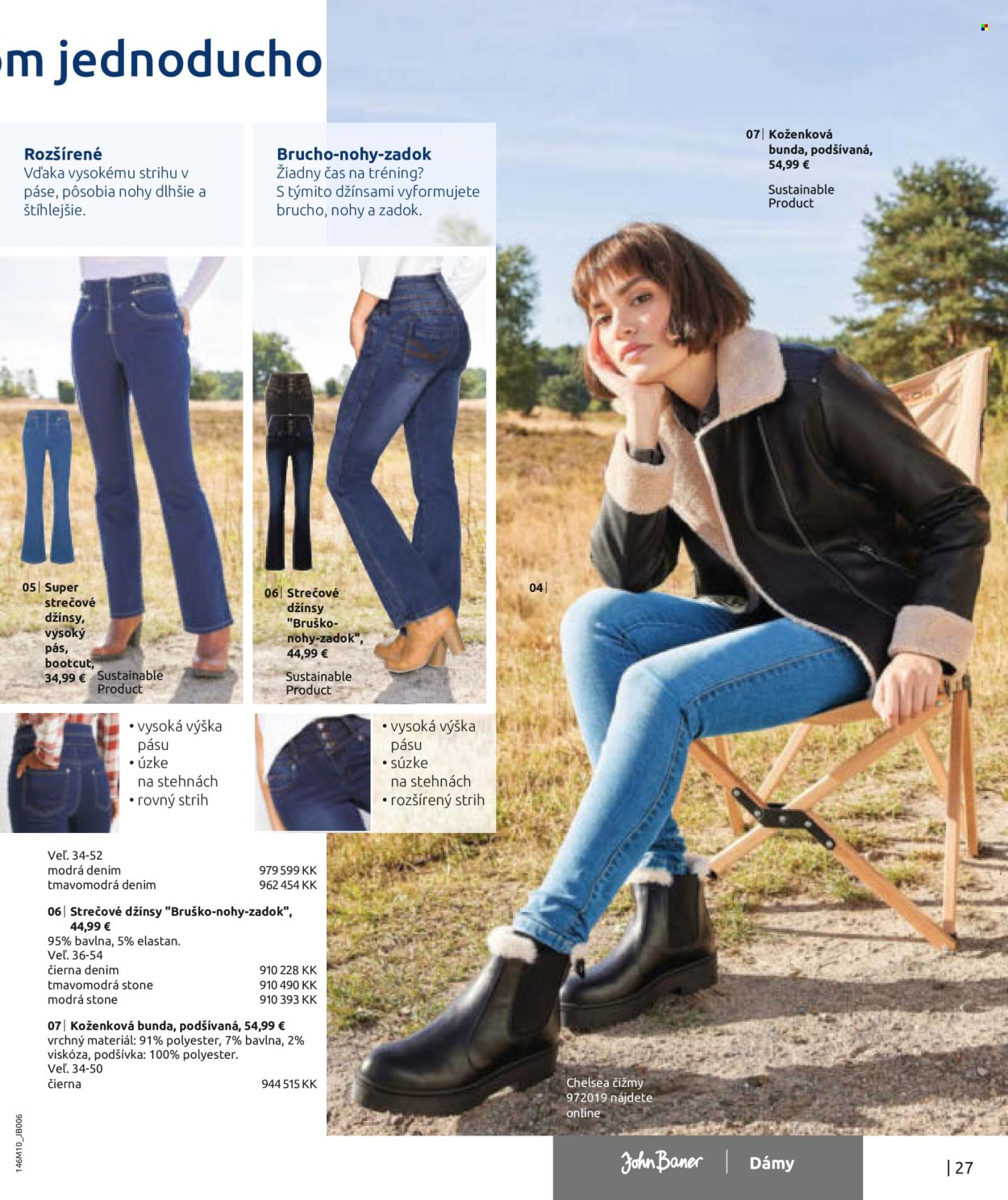 thumbnail - Leták Bonprix - 24.10.2022 - 11.2.2023 - Produkty v akcii - bunda, koženková bunda, džínsy, strečové džínsy, nohavice, čižmy. Strana 29.